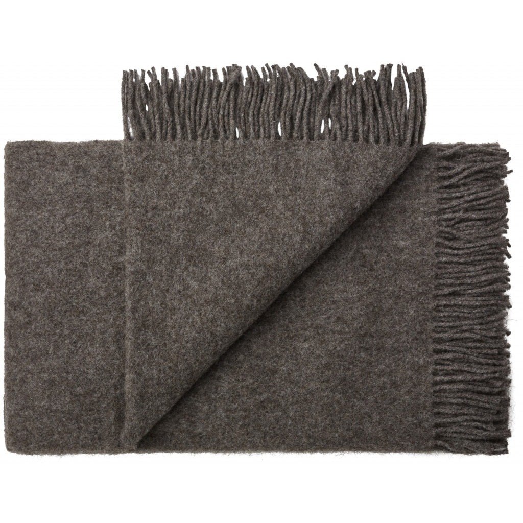 Oxford Alpaca Wool Blankie Dark Grey 140x240 cm