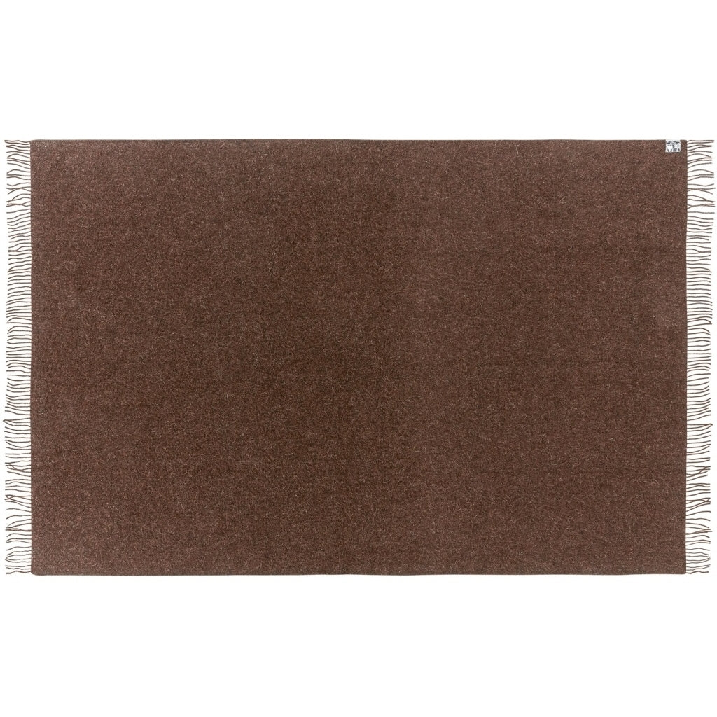 Oxford Alpaca Wool Blankie Dark Brown 140x240 cm