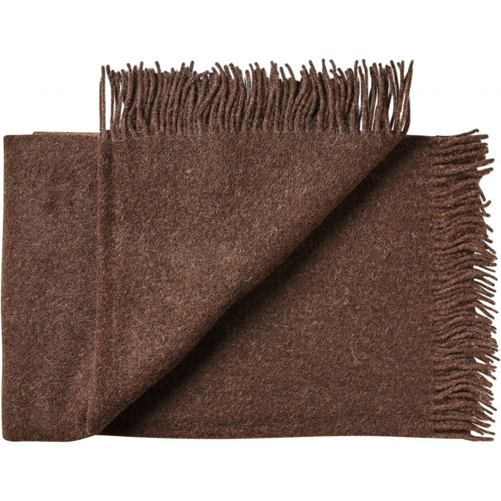 Oxford Alpaca Wool Blankie Dark Brown 140x240 cm